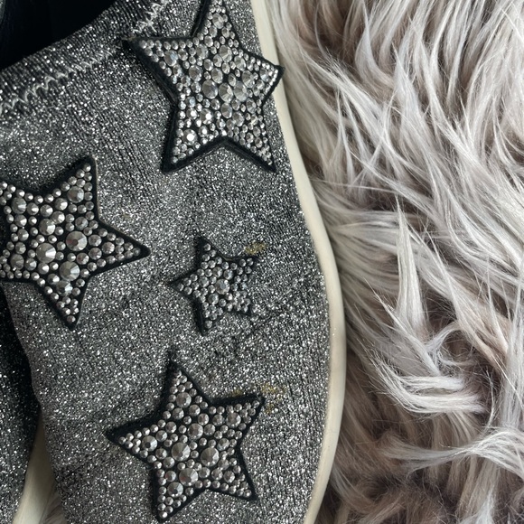 Giuseppe Zanotti Silver Glitter Alena Star Sneakers - Picture 9 of 9